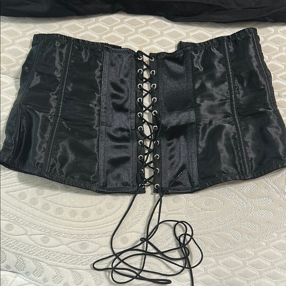 Frederick's of Hollywood Black Lace Corset